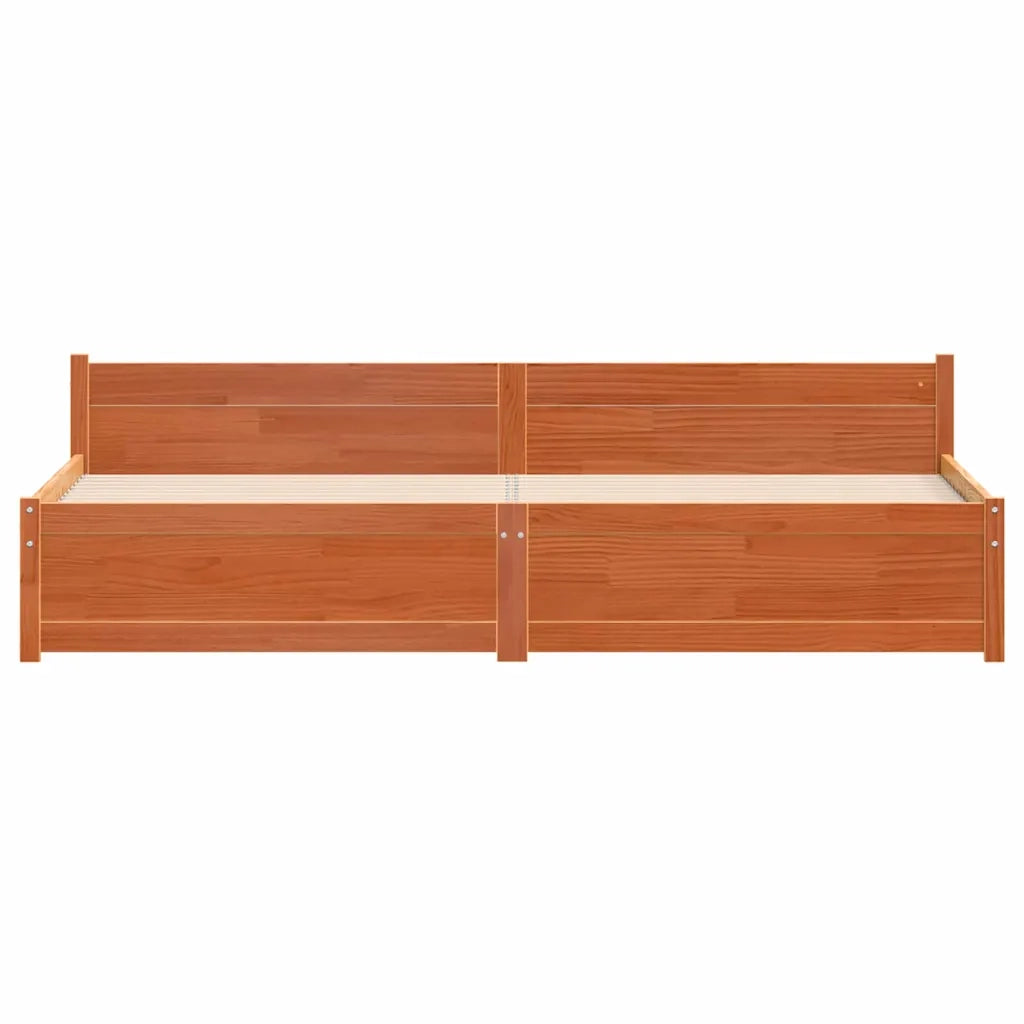 Struttura del letto Marrone cerato 205.5 x 95.5 x 51 cm
