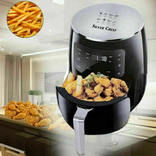 FRIGGITRICE AD ARIA CALDA 6lt Senza Olio Touch Screen LCD 2400W CESTO REMOVIBILE - ZENCOCCO