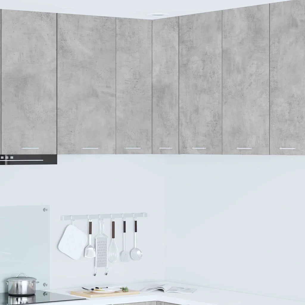 Armadio pensile Grigio Cemento e Bianco 57 x 57 x 80 cm 884293