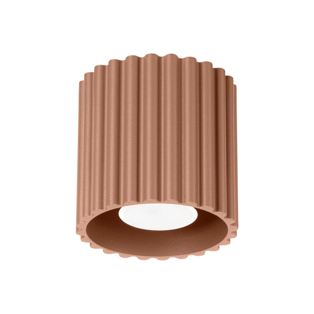 Spot soffitto moderno tondo mocca 10cm GU10 VISTAO PureLume