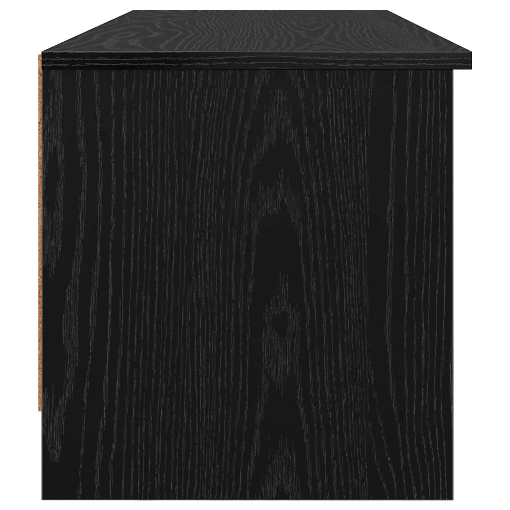 Mobile TV Rovere Nero 102 x 35 x 36,5 cm Legno multistrato 880766