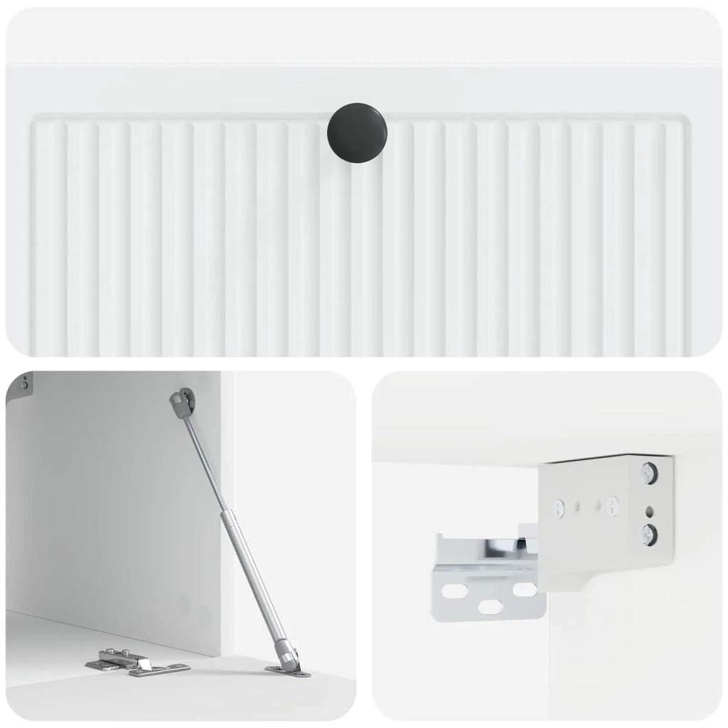 Mobile Porta TV da Muro Bianco 78,5 x 41 x 30 cm 898005