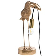 Lampada da tavolo in poliresina oro Luce da comodino Lampada da lettura a tema animale Soggiorno Camera da letto Stile glam