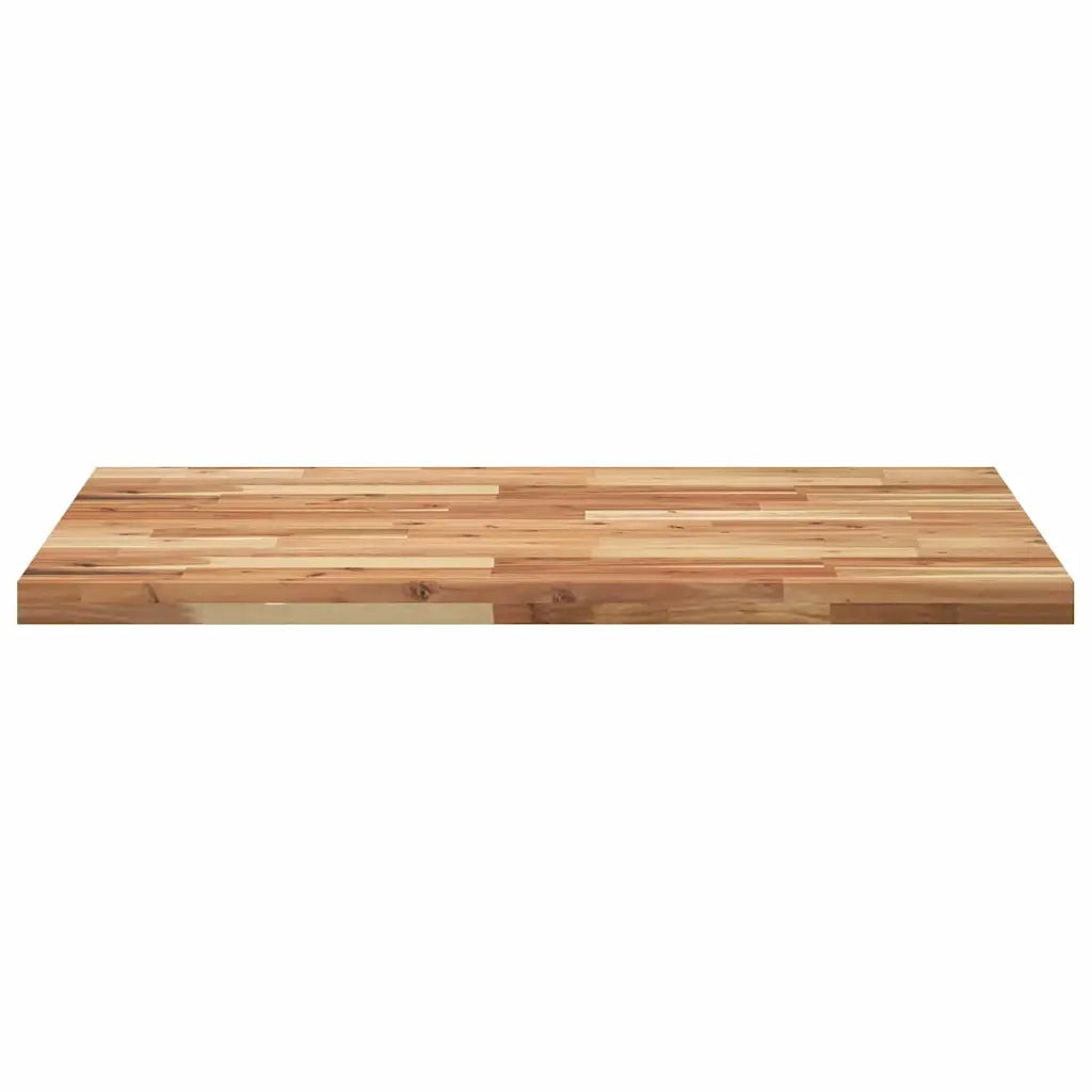 Piano Tavolo Rettangolare 80x70x4 cm Legno Massello di Acacia 4008862