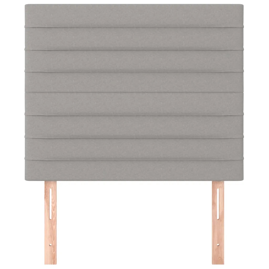 Testiera 2 pz Grigio Chiaro 90x5x78/88 cm in Tessuto cod mxl 50398