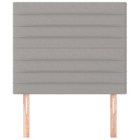 Testiera 2 pz Grigio Chiaro 90x5x78/88 cm in Tessuto cod mxl 50398