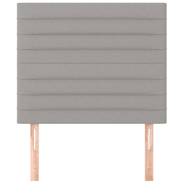 Testiera 2 pz Grigio Chiaro 90x5x78/88 cm in Tessuto cod mxl 50398