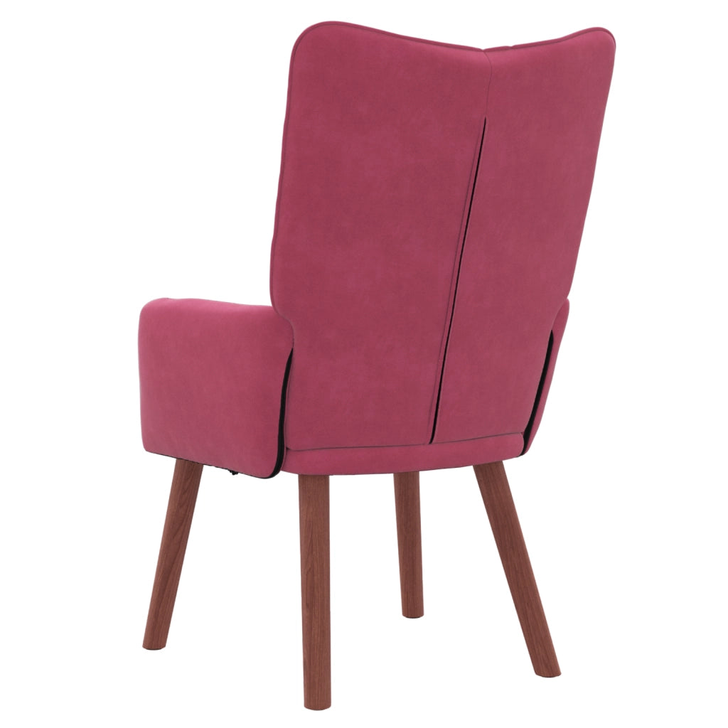 Poltrona Rilassante Wine Red in Velluto