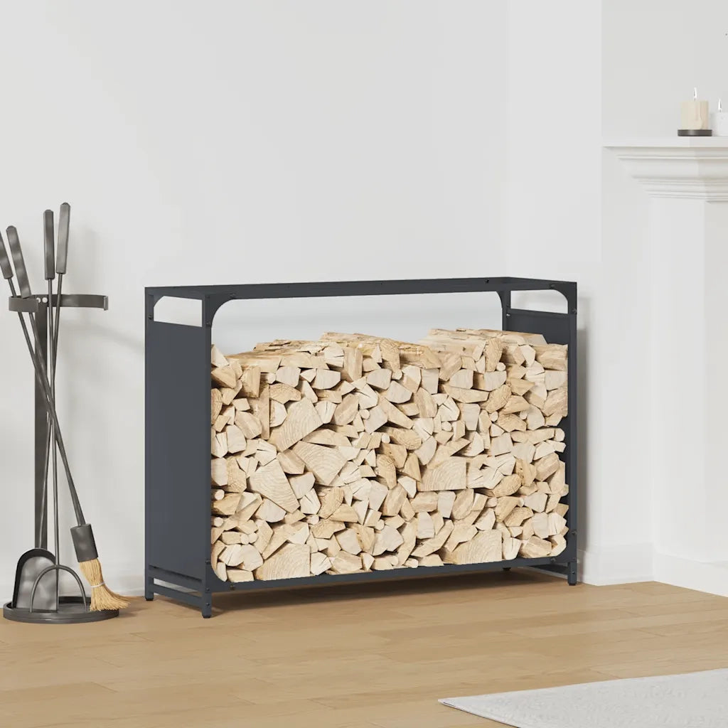 Rastrelliera per Legna da Ardere Antracite 90x28x65 cm CFW2077561