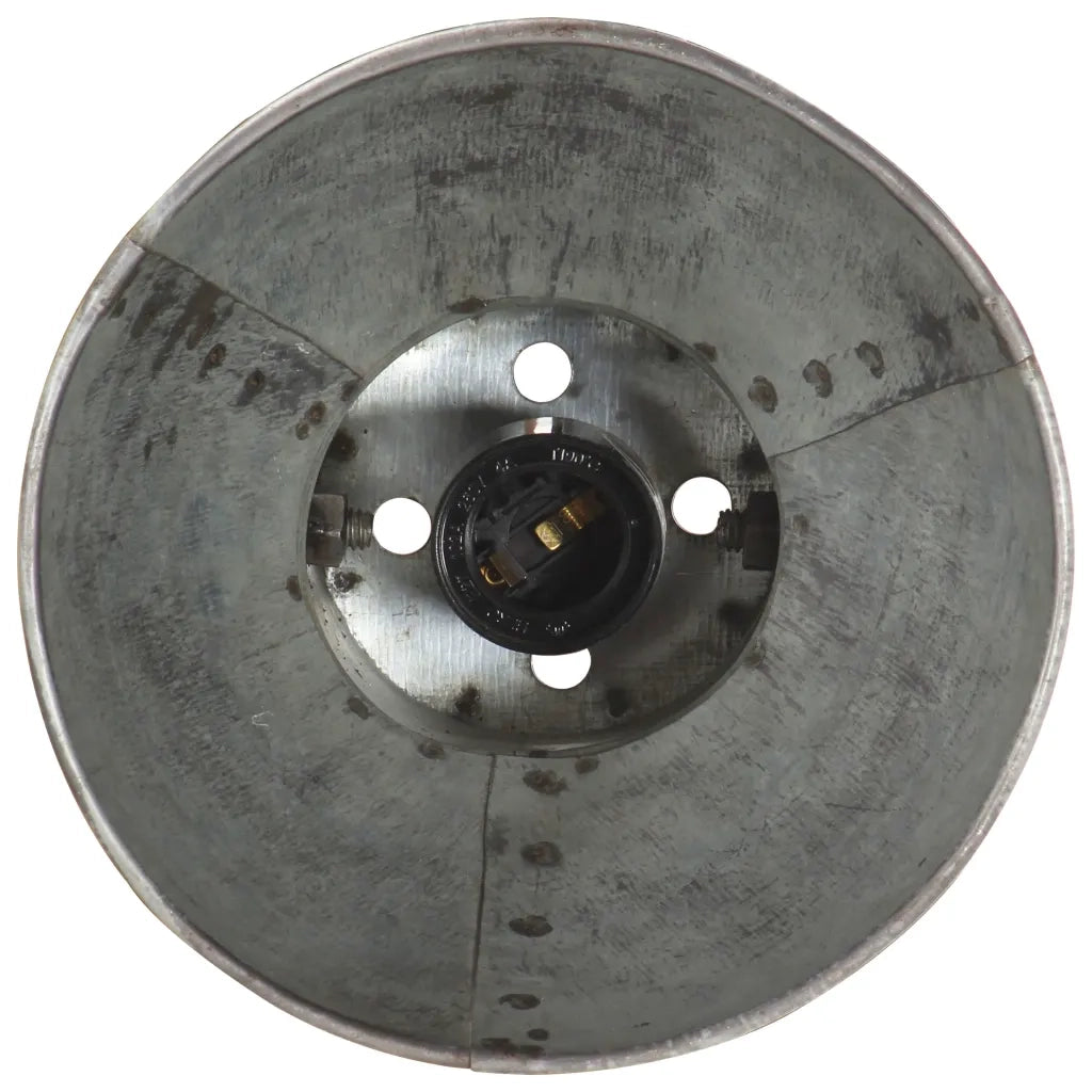 Lampada da Parete Stile Industriale Argento Rotonda E27 320575