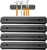 Supporto per attrezzi con lista magnetica - 4 pezzi 33 cm x 5 cm - supporto per attrezzi - nero