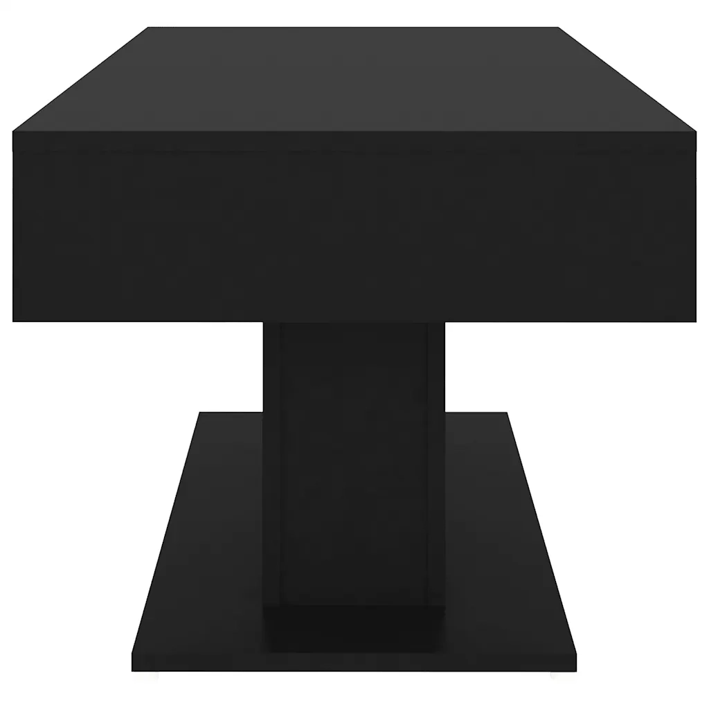 Tavolino da salotto | Tavolino da caff¨¨ | Tavolino da Soggiorno Nero 96x50x45 cm in Legno Multistrato