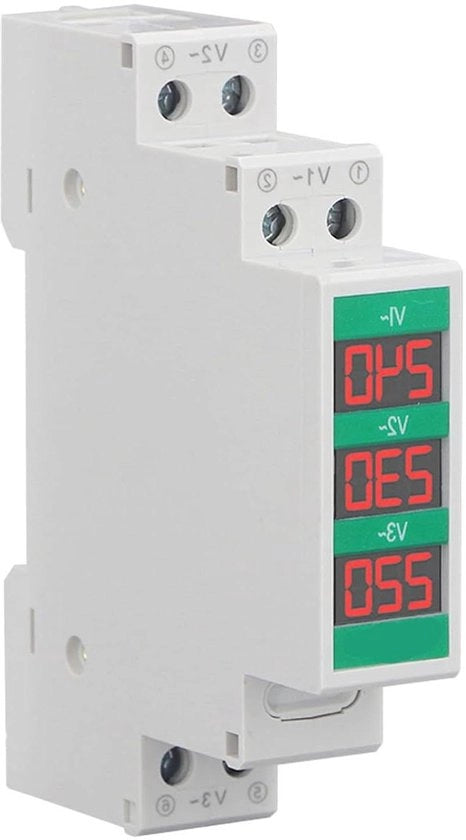 Scheda LCD Multimetro a 3 fasi con interfacce a tastiera, misura tensione 60-450 V, alta precisione, compatibile con apparecchiature elettriche