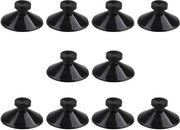 Accessori per acquario - Zuignap in gomma - 27mm - 10 pezzi - Nero - Facile da installare