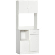 Armadio da cucina con ante e cassetto ¨C zephmum ¨C bianco 71x41x178 cm