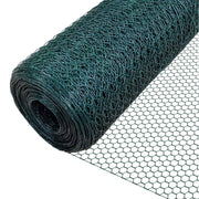 Trade Shop - Set 3pz Rete Metallica Plastificata 1.5x3mt Maglia Esagonale 19mm Recinzione 020247 -