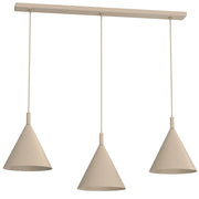 Lampada sospesa Vins 3xGU10 beige metallo Luminex