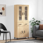 Credenza Rovere Sonoma 69,5x34x180 cm in Legno Multistrato 3198532