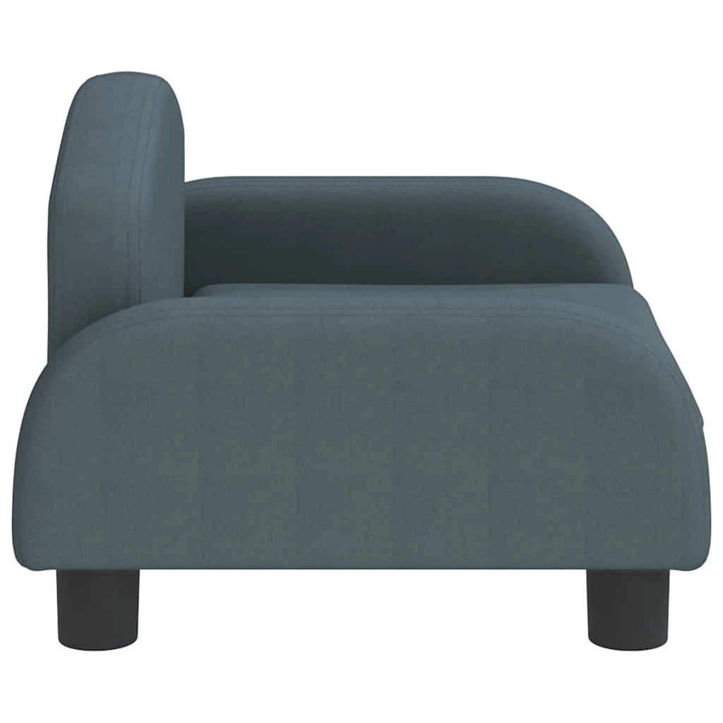 Cuccia per cani comoda cesta da divano tessuto grigio scuro 50 x 40 x 30 cm 02_0043160
