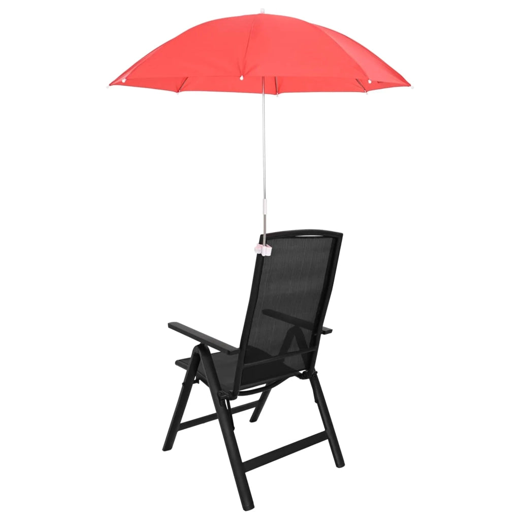 Ombrello con morsetto 2 pcs Rosso mattone Ø 105 x 86 cm 42041278