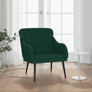 Poltrona Verde Scuro 63x76x80 cm Velluto cod mxl 14215