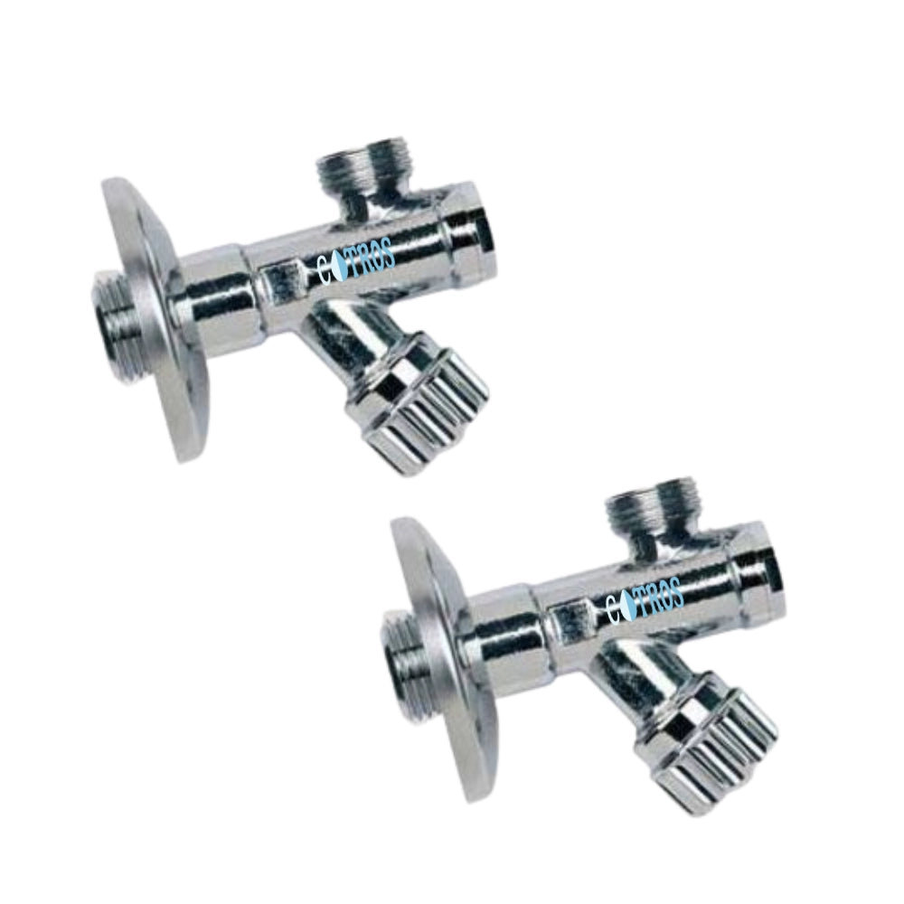 Rubinetto ottone cromato 1/2 filtro vitone senza snodo rosone sottolavabo *** (quantita) pezzi 2, confezione 1