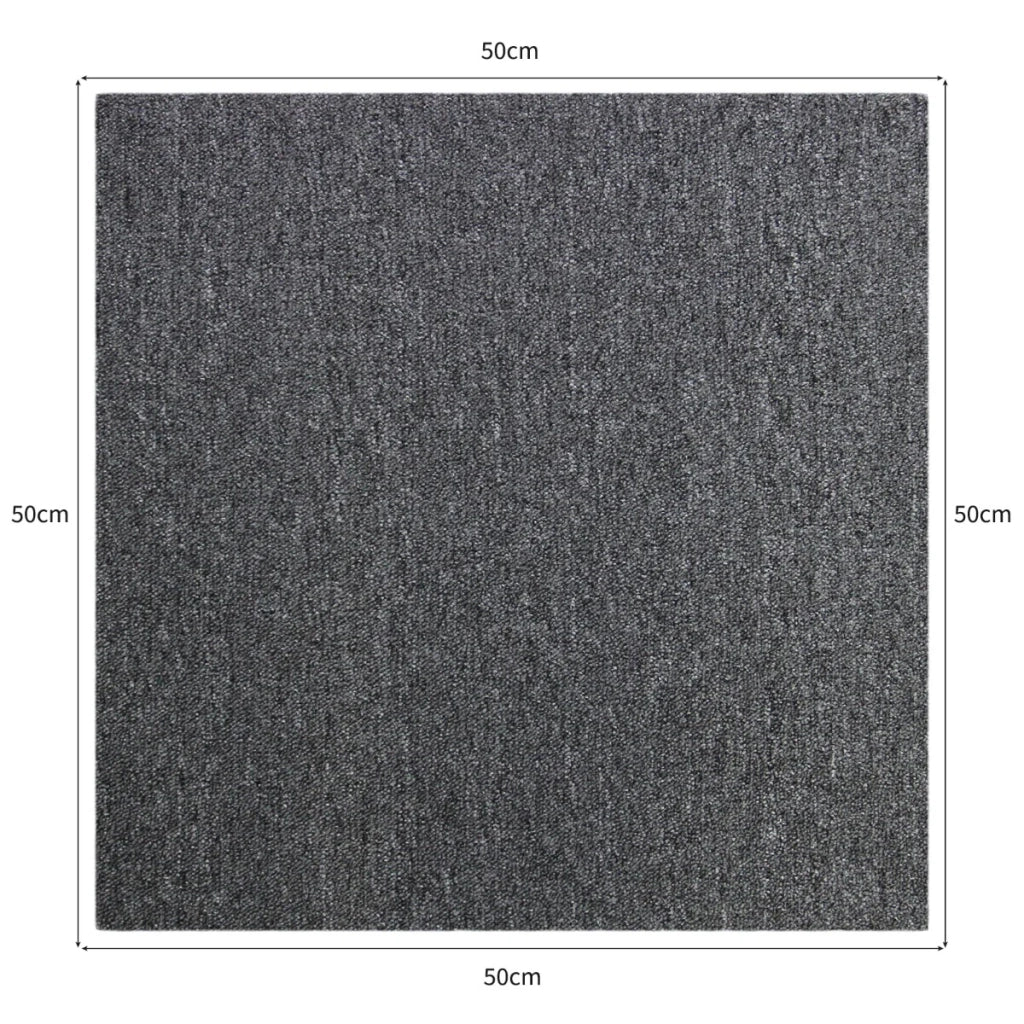 20 Quadrotte di Moquette 50x50cm Colore Sabbia 5mq Dure per Casa e Ufficio