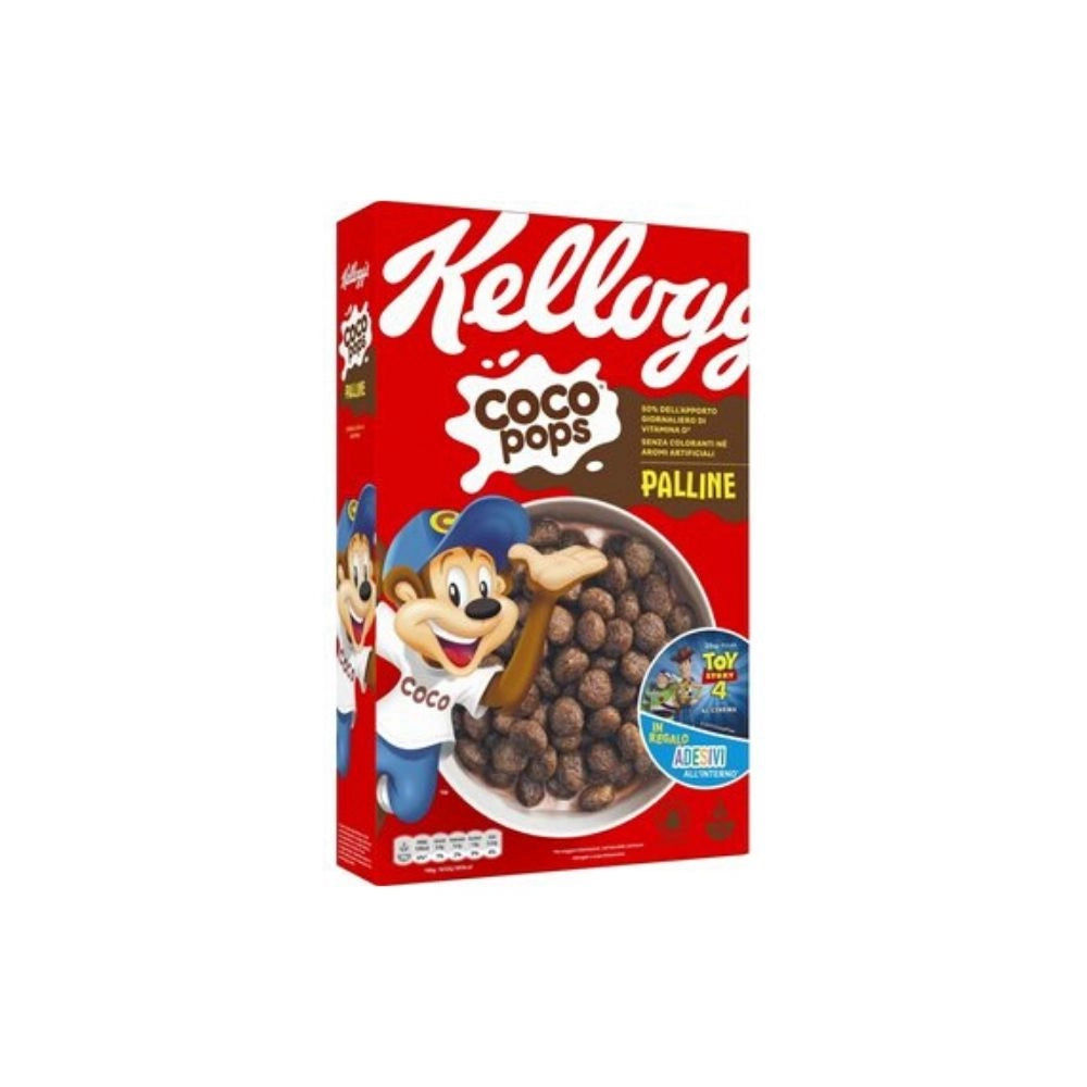 Kellogg's coco pops palline multipack da 12 confezioni da 365 grammi ciascuna
