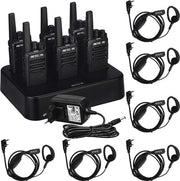Radio a Mano Portatile PMR446 senza Licenza, Ricaricabile, Lunga Portata, 16 Canali, Trasmettitore a Mano Portatile per Sicurezza