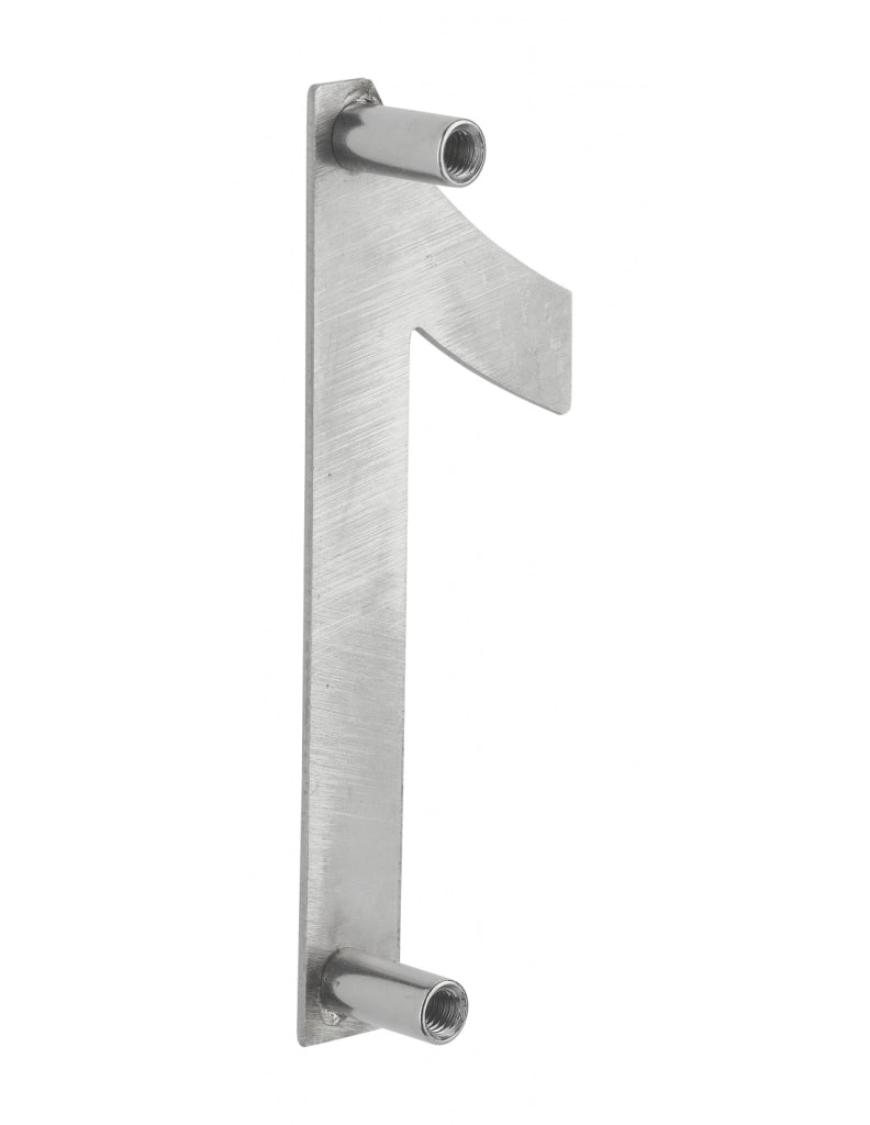 Numero civico 1 in acciaio inox 304, altezza 100 mm, con distanziatori – THIRARD