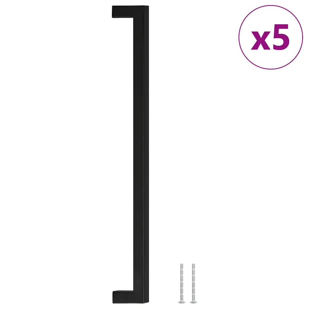 Maniglie per Mobili 5pz Nere 320mm in Acciaio Inoxcod mxl 132925