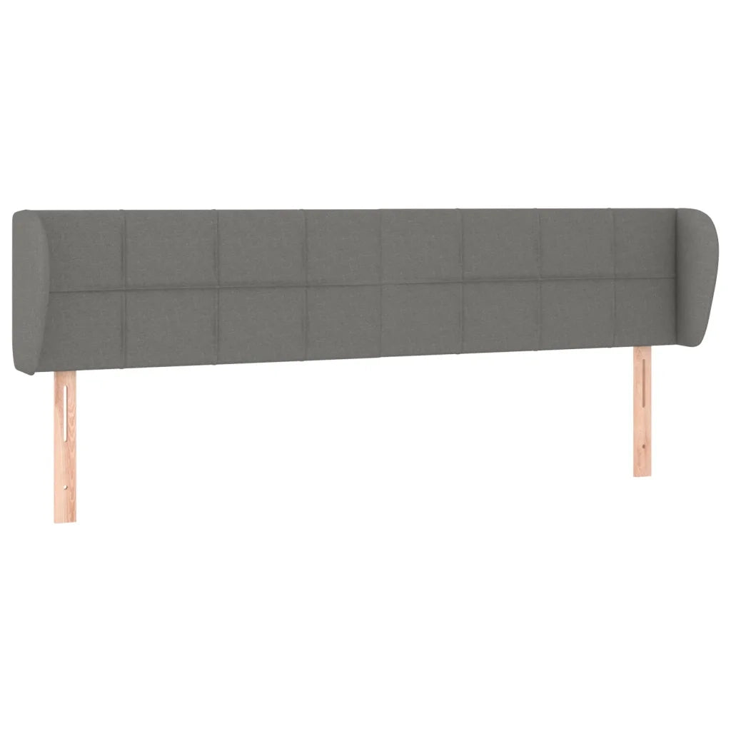 Testiera ad Orecchio Grigio Scuro 183x23x78/88 cm in Tessutocod mxl 97661