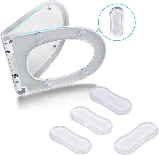 Bufferset per sedile Toilet - Occhiali da toilette Bumper - bufferset per sedile - 4 pezzi - Bufferset - ammortizzatore di urto - bufferset - parti di ricambio - accessori