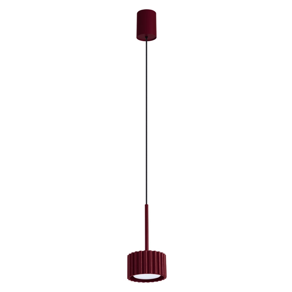 Lampada a sospensione AURA 1 borgogna Gx53