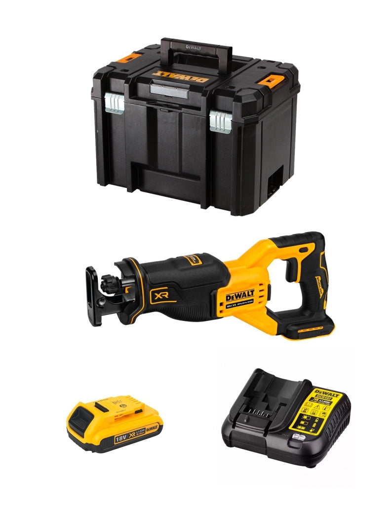 Sega Universale DeWALT DCS382D1T (1 x 2,0 Ah + DCB107 + TSTAK VI)