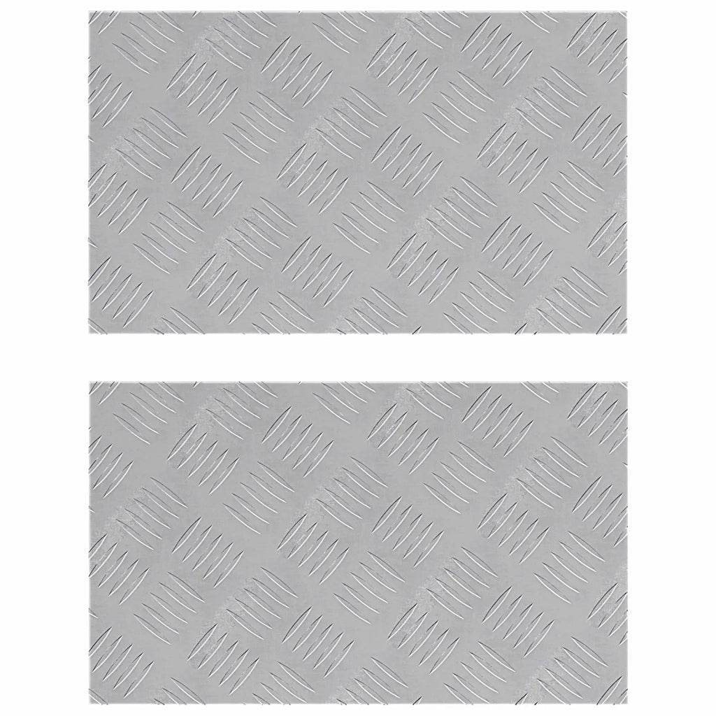Gradini per Scale 2 pcs Argento 50 x 30 cm Alluminio 4104293
