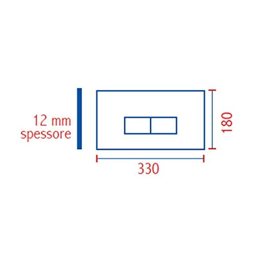 Nuova Placca cassetta eco slim bianca sostituisce 80005710 pucci 80179560