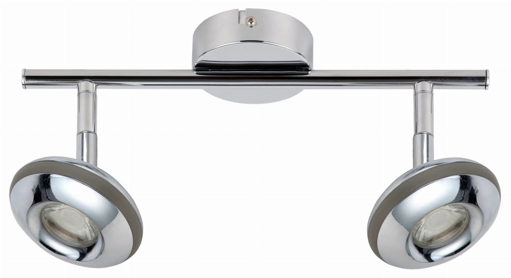 Plafoniera LED Candellux Skipper 2 luci cromo 12W 3000K