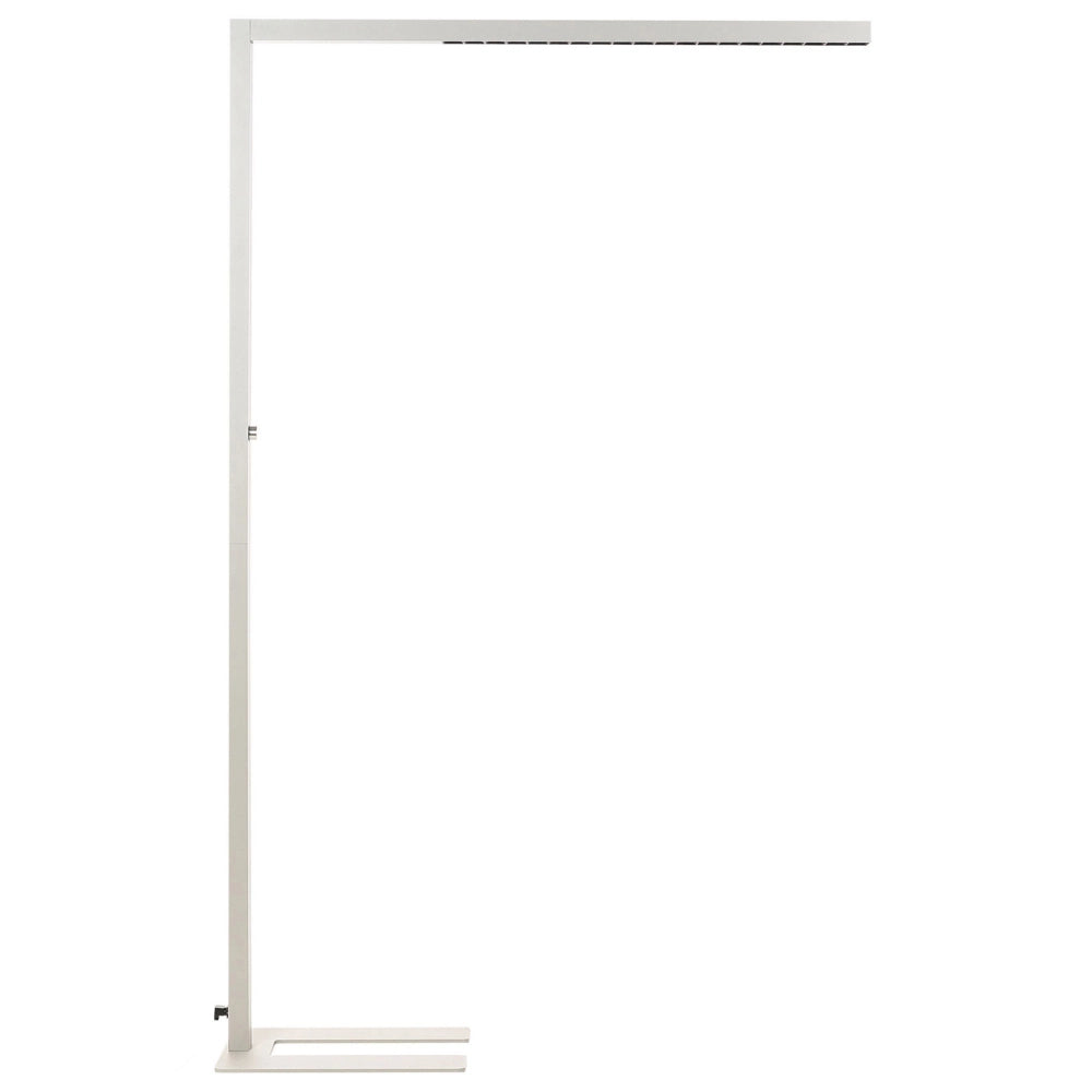 Lampada LED da terra in alluminio argento 194 cm Altezza Manopola Interruttore Dimmerabile Illuminazione moderna Casa Ufficio