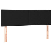 Testiera | Testata Nera 144x5x78/88 cm in Tessuto
