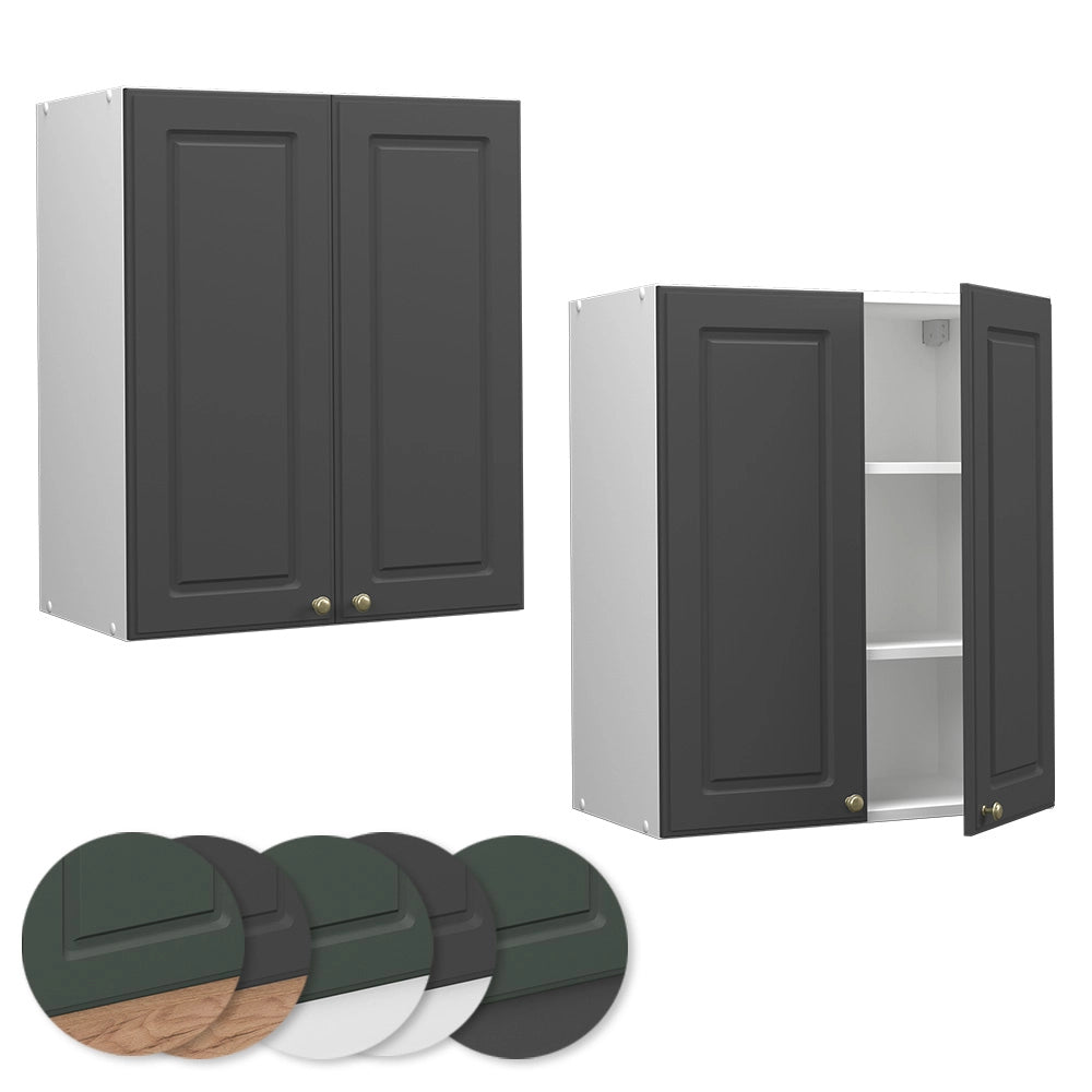 Vicco Pensile da cucina Antracite-oro 60 cm