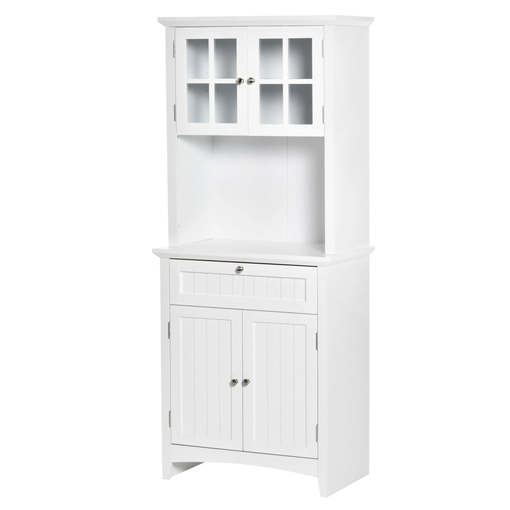 Armadio Dispensa ¨C zephmum ¨C Bianco, MDF, 68.6x40x164 cm