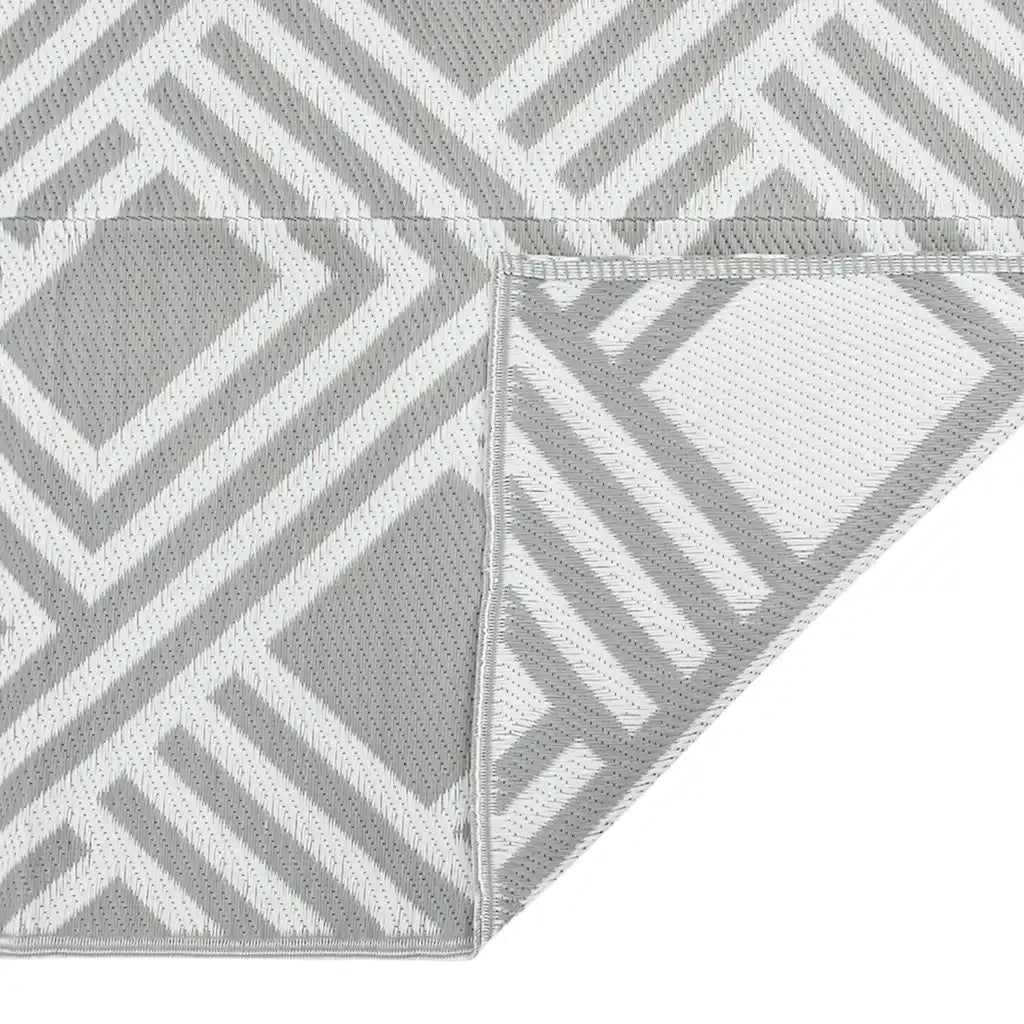 Tappeto da Esterni ARAKIL Grigio 140x200 cm in PP