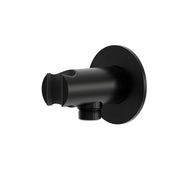 SINED Supporto a muro per doccino nero canna di fucile in acciaio inox 316L SUPPORTO-MURO-DOCCINO-LEVANTE-NERO