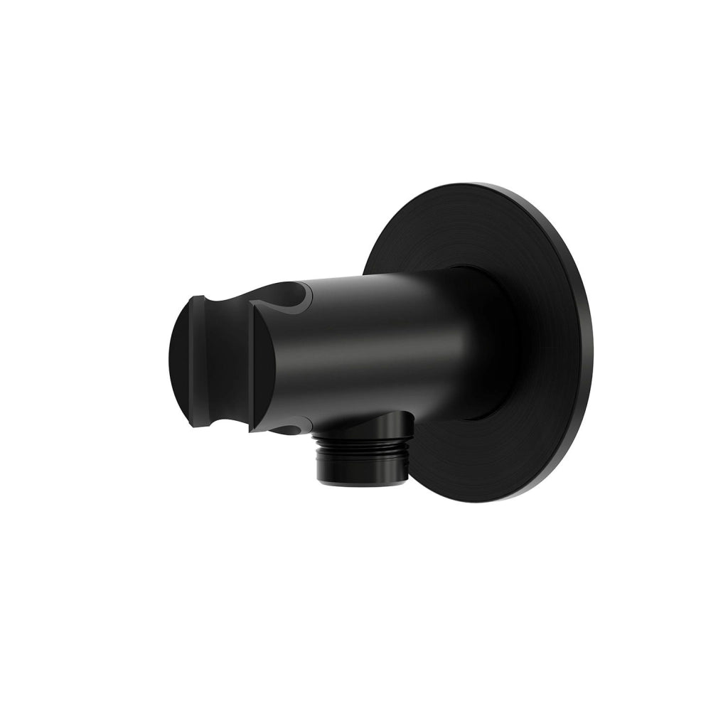 SINED Supporto a muro per doccino nero canna di fucile in acciaio inox 316L SUPPORTO-MURO-DOCCINO-LEVANTE-NERO