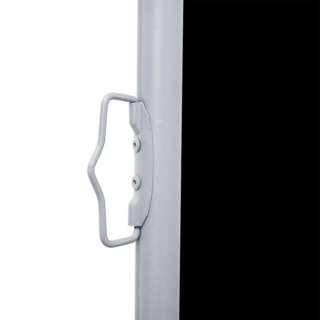 Tenda da Sole Laterale Retrattile Nera 140x1000 cm 48484