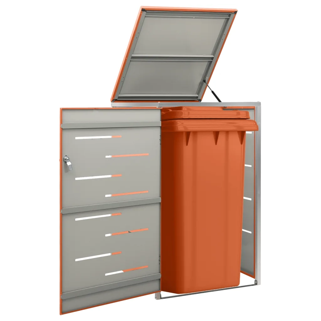 Copribidone per Spazzatura Singolo 69x77,5x112,5cm Acciaio Inox 149562