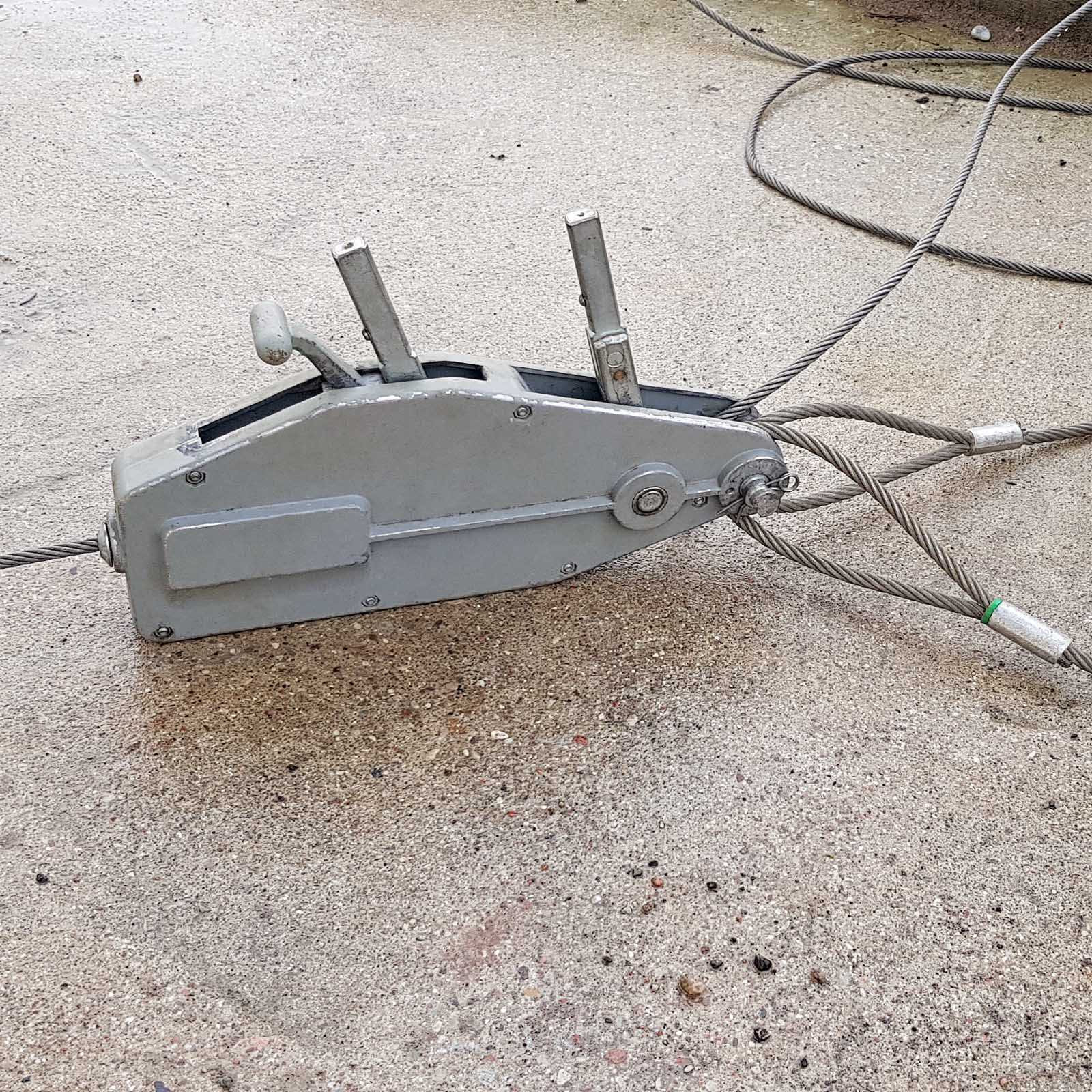 Paranco a fune max 800kg fune 20m Ø8,3mm per sollevamento spostamento carichi