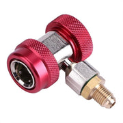 Adattatore di connessione rapida per R134A - Progettazione sicura - Connessione rapida con lato alto - Scarico refrigerante - Adatto per climatizzazione auto.
