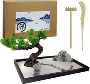 Decorazione per meditazione Zen - Set di giardino Zen - 1 pezzo - 30 x 20 cm - Stile giapponese